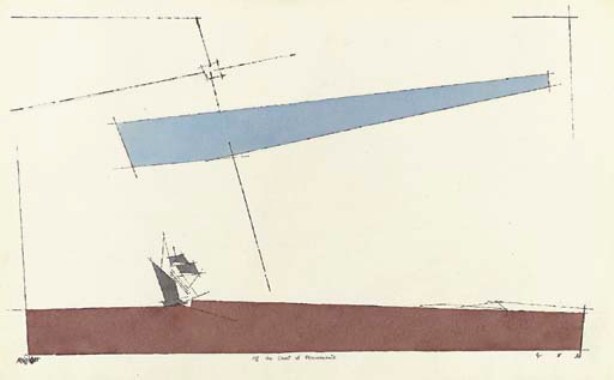 WikiOO.org - Encyclopedia of Fine Arts - Maalaus, taideteos Lyonel Feininger - Off the Coast of Pommerania