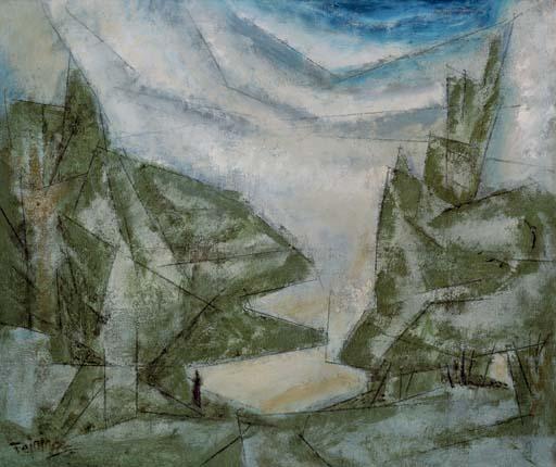 Wikioo.org - The Encyclopedia of Fine Arts - Painting, Artwork by Lyonel Feininger - The trees
