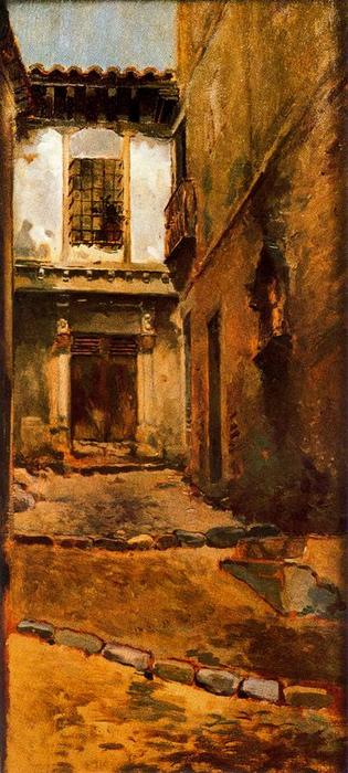 Wikioo.org - The Encyclopedia of Fine Arts - Painting, Artwork by Mariano Barbasan - A street inToledo