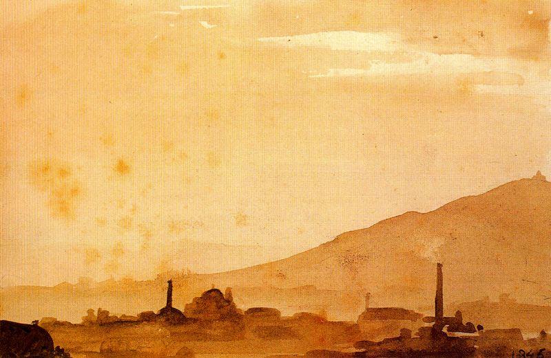 Wikioo.org – L'Encyclopédie des Beaux Arts - Peinture, Oeuvre de Mariano Fortuny - Album de 29 Paysages de Barcelone 2