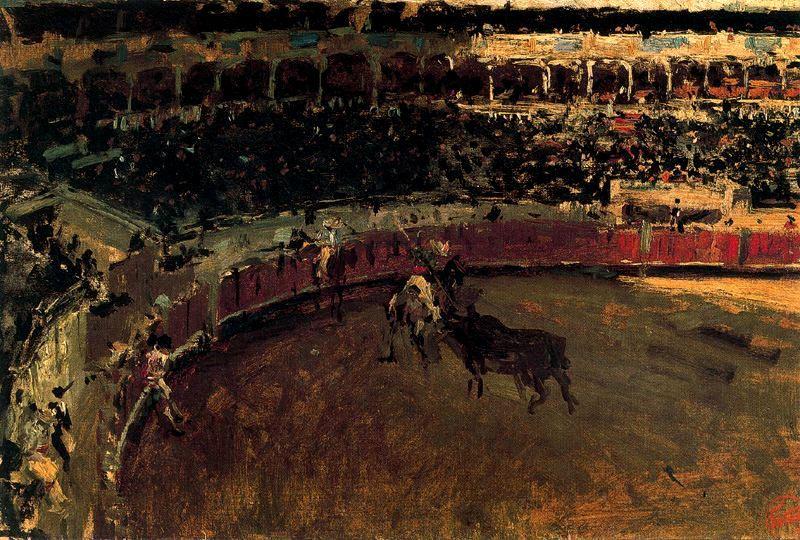 Wikioo.org - The Encyclopedia of Fine Arts - Painting, Artwork by Mariano Fortuny - Bullfight