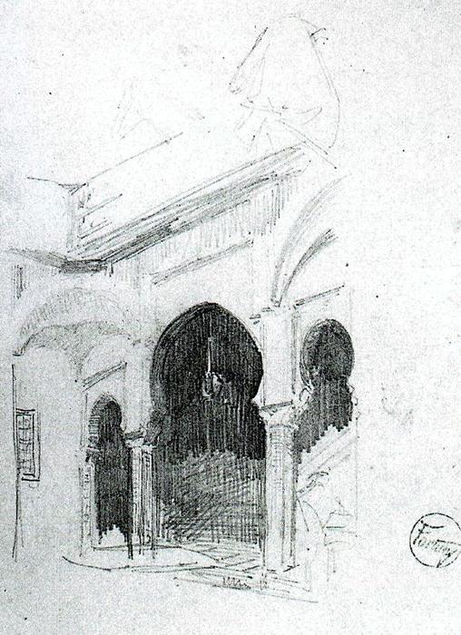WikiOO.org - Encyclopedia of Fine Arts - Lukisan, Artwork Mariano Fortuny - Muslim architecture