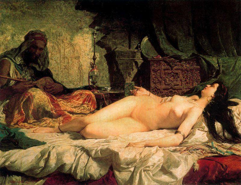 Wikioo.org - The Encyclopedia of Fine Arts - Painting, Artwork by Mariano Fortuny - Odalisque