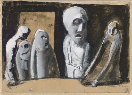 WikiOO.org - Encyclopedia of Fine Arts - Maalaus, taideteos Mario Sironi - ghost