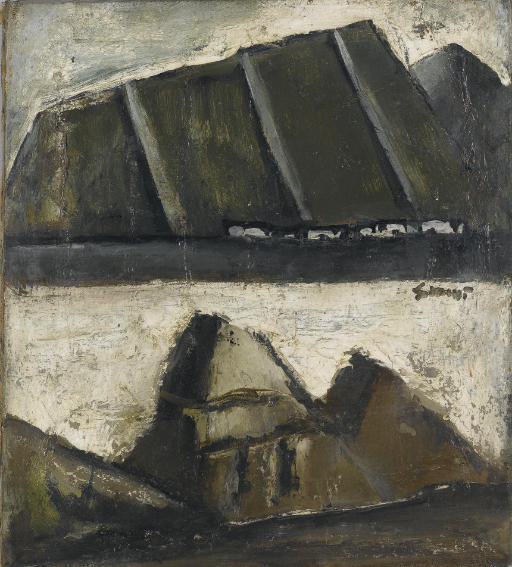 WikiOO.org - Encyclopedia of Fine Arts - Maalaus, taideteos Mario Sironi - Landscape