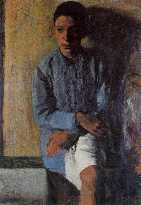 Wikioo.org – La Enciclopedia de las Bellas Artes - Pintura, Obras de arte de Mario Sironi - Retrato del hermano Hector