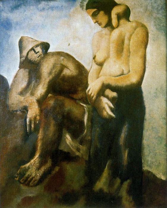 Wikioo.org – La Enciclopedia de las Bellas Artes - Pintura, Obras de arte de Mario Sironi - La familia 1