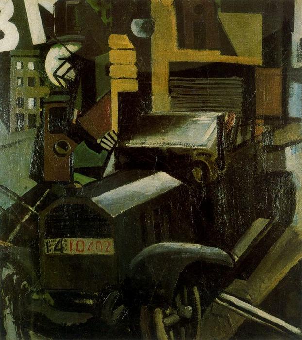 Wikioo.org – La Enciclopedia de las Bellas Artes - Pintura, Obras de arte de Mario Sironi - El camión 1