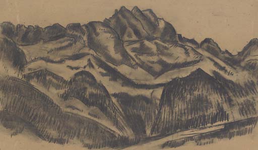 Wikioo.org - The Encyclopedia of Fine Arts - Painting, Artwork by Marsden Hartley - Alpspitz, Mittenwald Road