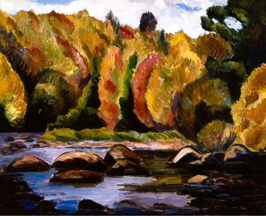Wikioo.org - The Encyclopedia of Fine Arts - Painting, Artwork by Marsden Hartley - Brilliant Autumn, Landscape No. 28