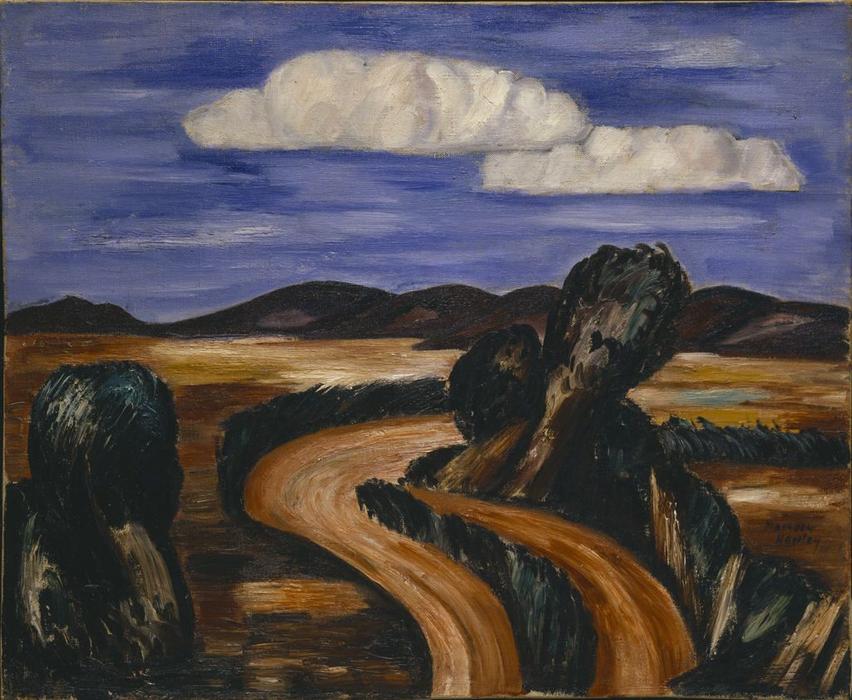WikiOO.org - Encyclopedia of Fine Arts - Malba, Artwork Marsden Hartley - Landscape, New Mexico 1