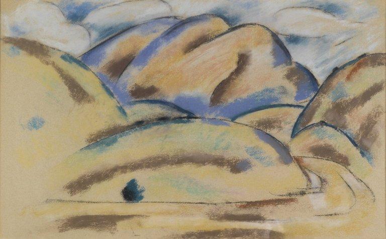 Wikioo.org – L'Enciclopedia delle Belle Arti - Pittura, Opere di Marsden Hartley - Paesaggio, New Mexico 2