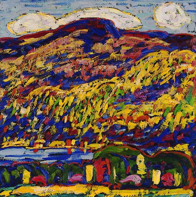 Wikioo.org - Die Enzyklopädie bildender Kunst - Malerei, Kunstwerk von Marsden Hartley - Mountain Lake Herbst
