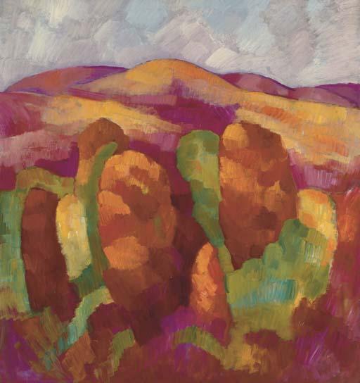 WikiOO.org - אנציקלופדיה לאמנויות יפות - ציור, יצירות אמנות Marsden Hartley - Mountains, No. 19