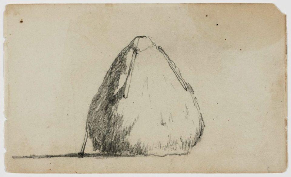 WikiOO.org - Encyclopedia of Fine Arts - Maleri, Artwork Martin Johnson Heade - Haystack, with canvas held by weights