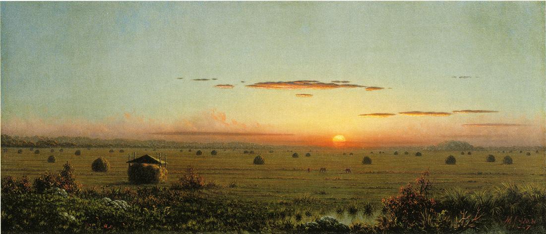 Wikioo.org - The Encyclopedia of Fine Arts - Painting, Artwork by Martin Johnson Heade - Ipswich Marshes