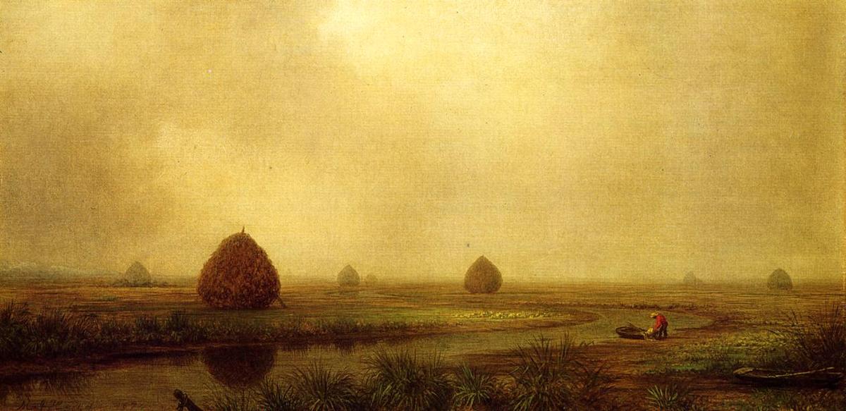 Wikioo.org - The Encyclopedia of Fine Arts - Painting, Artwork by Martin Johnson Heade - Jersey Marshes