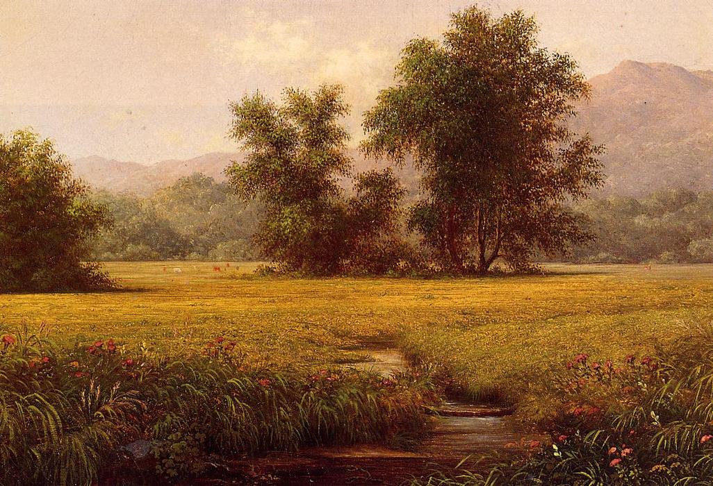 WikiOO.org - Güzel Sanatlar Ansiklopedisi - Resim, Resimler Martin Johnson Heade - The Meadow