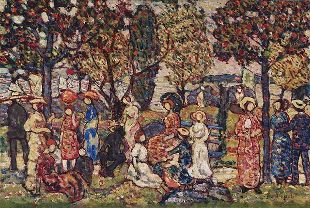 Wikioo.org - The Encyclopedia of Fine Arts - Painting, Artwork by Maurice Brazil Prendergast - Autumn
