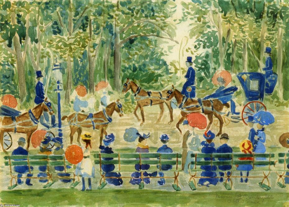 Wikioo.org - The Encyclopedia of Fine Arts - Painting, Artwork by Maurice Brazil Prendergast - Central Park