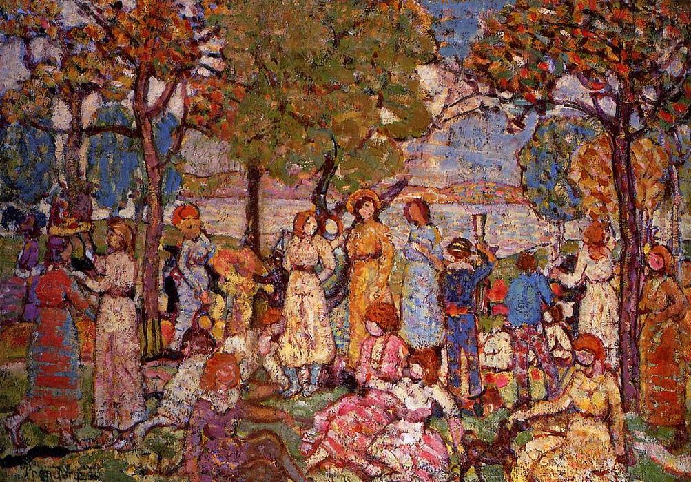 Wikioo.org - The Encyclopedia of Fine Arts - Painting, Artwork by Maurice Brazil Prendergast - Holidays