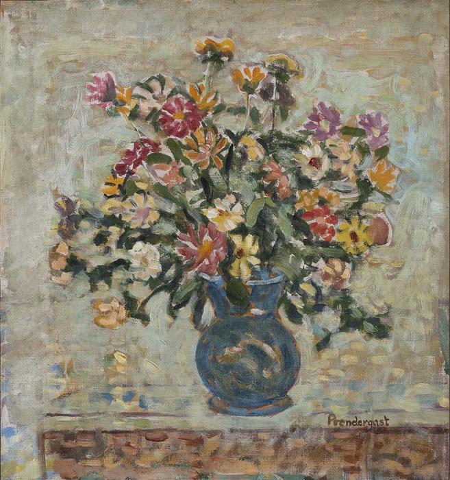 WikiOO.org - Enciclopédia das Belas Artes - Pintura, Arte por Maurice Brazil Prendergast - Old Fashioned Flowers