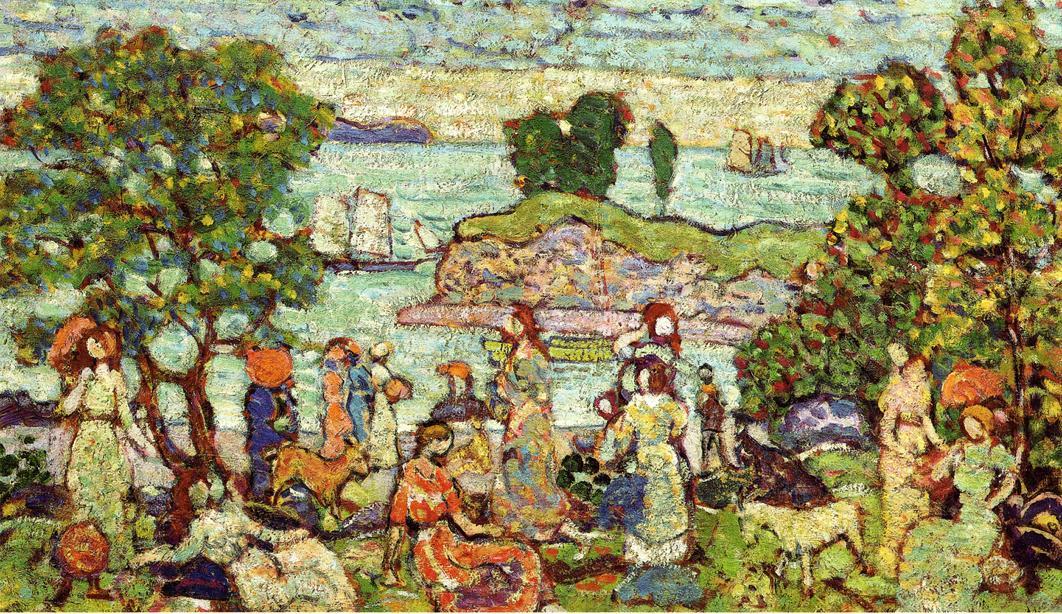 Wikioo.org - The Encyclopedia of Fine Arts - Painting, Artwork by Maurice Brazil Prendergast - Outer Harbor