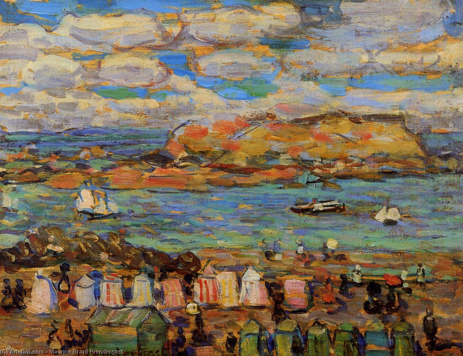 Wikioo.org - The Encyclopedia of Fine Arts - Painting, Artwork by Maurice Brazil Prendergast - Study, St. Malo. No 11