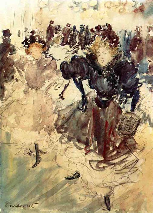 Wikioo.org - The Encyclopedia of Fine Arts - Painting, Artwork by Maurice Brazil Prendergast - The Dancers