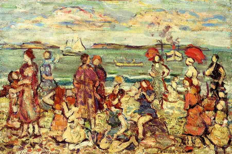 Wikioo.org - The Encyclopedia of Fine Arts - Painting, Artwork by Maurice Brazil Prendergast - The Inlet 2