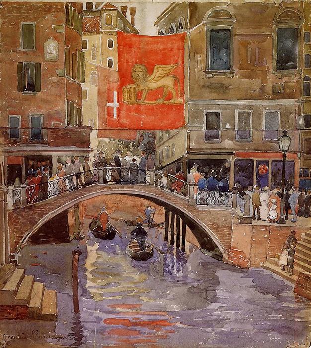 Wikioo.org - The Encyclopedia of Fine Arts - Painting, Artwork by Maurice Brazil Prendergast - Venice 2