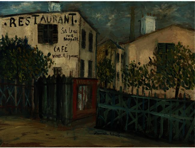 Wikioo.org - The Encyclopedia of Fine Arts - Painting, Artwork by Maurice Utrillo - A Corner of Montmartre
