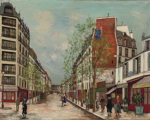 WikiOO.org - Encyclopedia of Fine Arts - Maalaus, taideteos Maurice Utrillo - Alésia street