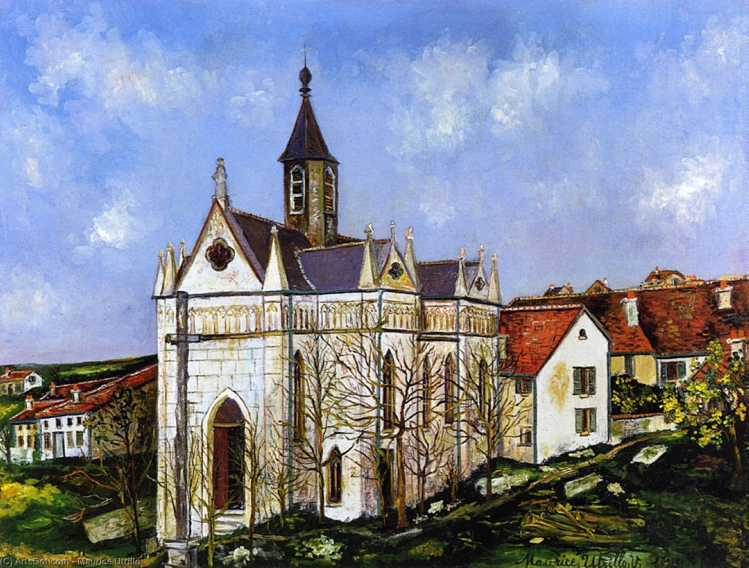 Wikioo.org - The Encyclopedia of Fine Arts - Painting, Artwork by Maurice Utrillo - Buis chapell