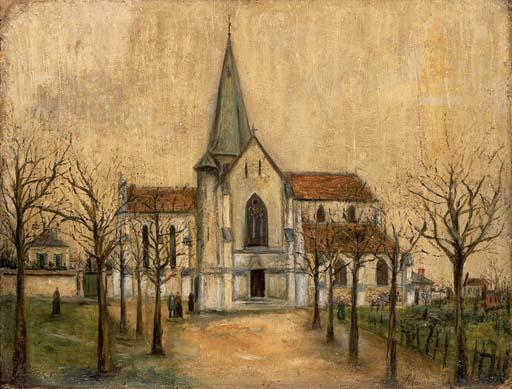 Wikioo.org - The Encyclopedia of Fine Arts - Painting, Artwork by Maurice Utrillo - Church 1