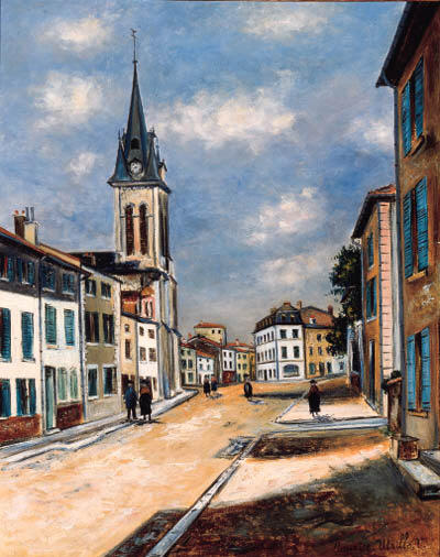 WikiOO.org - Енциклопедія образотворчого мистецтва - Живопис, Картини
 Maurice Utrillo - Country road