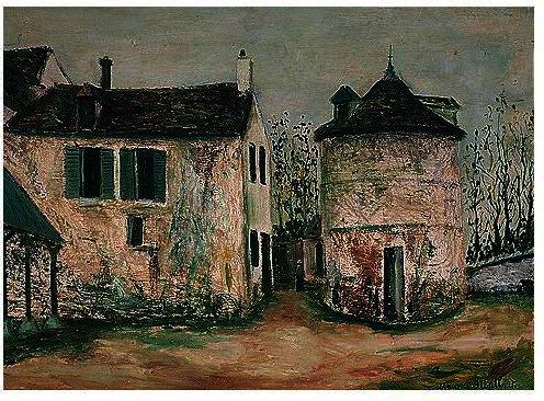 Wikioo.org - The Encyclopedia of Fine Arts - Painting, Artwork by Maurice Utrillo - home of Gabrielle d'Estrees in Bezons (Val-d'Oise)