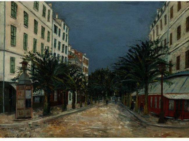 WikiOO.org - Encyclopedia of Fine Arts - Maalaus, taideteos Maurice Utrillo - Hyeres street