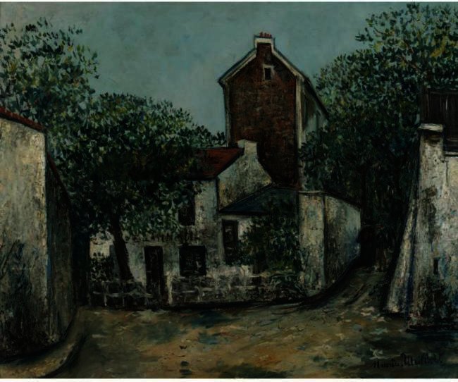 Wikioo.org - The Encyclopedia of Fine Arts - Painting, Artwork by Maurice Utrillo - Le Lapin Agile in Montmartre 1