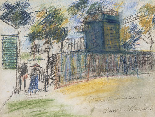 WikiOO.org - Енциклопедія образотворчого мистецтва - Живопис, Картини
 Maurice Utrillo - Le Moulin de la Galette 1
