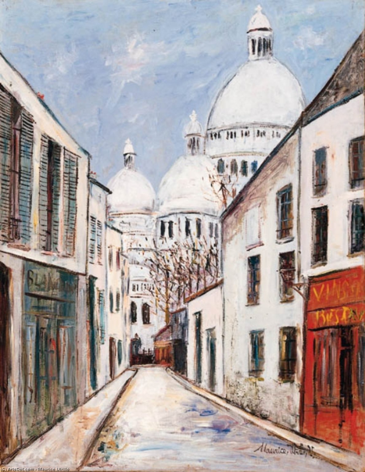 WikiOO.org - Енциклопедия за изящни изкуства - Живопис, Произведения на изкуството Maurice Utrillo - Le Sacre-Coeur Montmartre