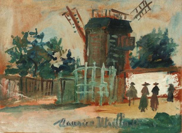 WikiOO.org - Encyclopedia of Fine Arts - Schilderen, Artwork Maurice Utrillo - Mill