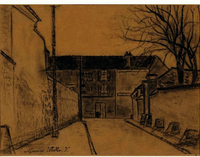 Wikoo.org - موسوعة الفنون الجميلة - اللوحة، العمل الفني Maurice Utrillo - Montmartre 10