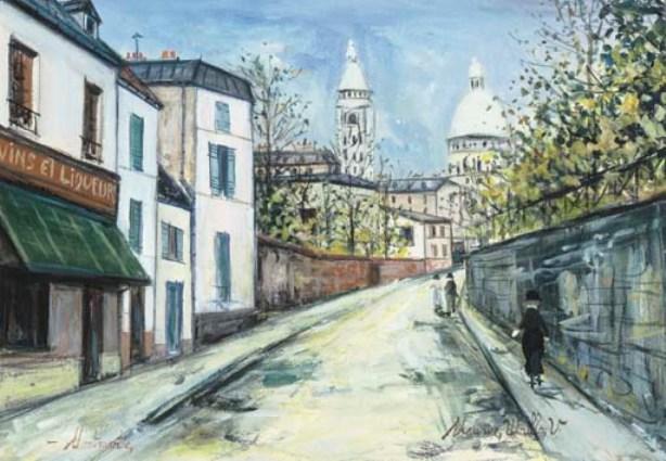 Wikioo.org - The Encyclopedia of Fine Arts - Painting, Artwork by Maurice Utrillo - Montmartre 3
