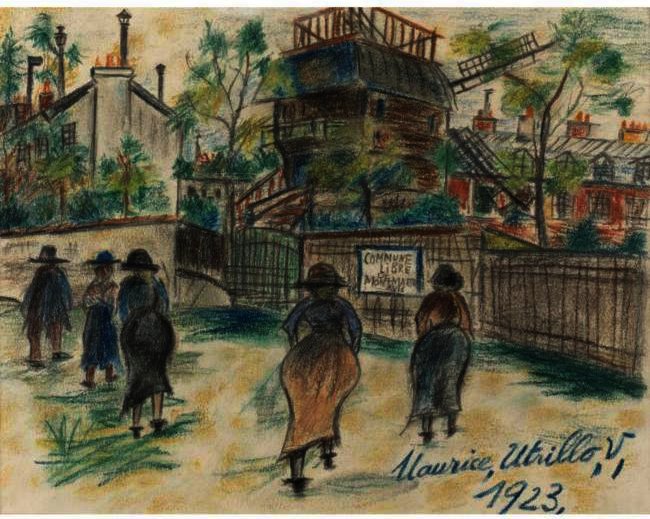WikiOO.org - Εγκυκλοπαίδεια Καλών Τεχνών - Ζωγραφική, έργα τέχνης Maurice Utrillo - Montmartre 4