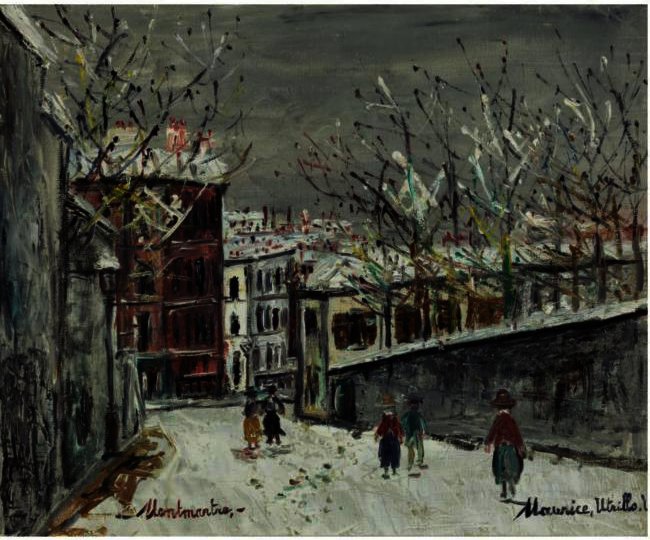 Wikoo.org - موسوعة الفنون الجميلة - اللوحة، العمل الفني Maurice Utrillo - Montmartre 6