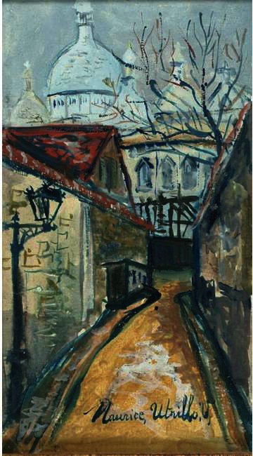 Wikioo.org - The Encyclopedia of Fine Arts - Painting, Artwork by Maurice Utrillo - Montmartre 8