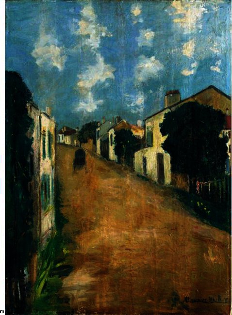 WikiOO.org - Encyclopedia of Fine Arts - Maľba, Artwork Maurice Utrillo - Road Around Montmagny Val-d'Oise