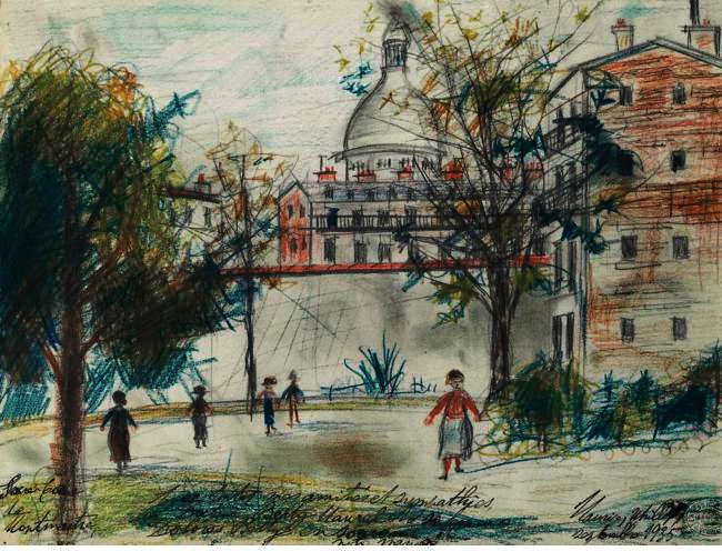 WikiOO.org - Encyclopedia of Fine Arts - Malba, Artwork Maurice Utrillo - Sacré-Coeur De Montmartre