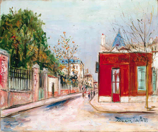 Wikioo.org - The Encyclopedia of Fine Arts - Painting, Artwork by Maurice Utrillo - Sannois street 1